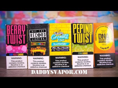 Daddy's Vapor Mash-Up Review! Twist E-Liquids,DNA,Cronuts,and Off the Record!