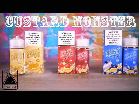 NEW Custard Monster from Monster Vape Labs! 3 Flavor Review! VapingwithTwisted420